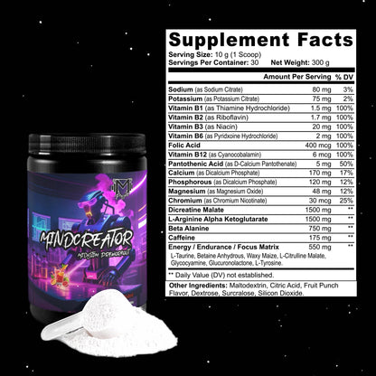 Mindcreator Mid Stim Pre-Workout by Project M