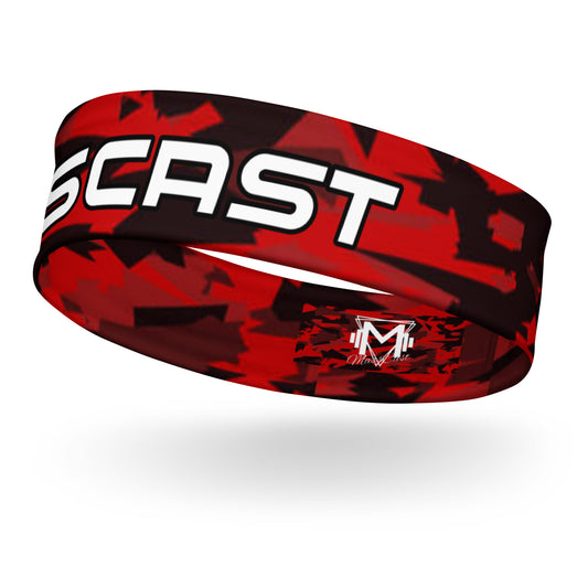 Red Camo Mass Cast Headband