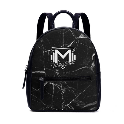 Mass Cast Mini Marble Leather Backpack